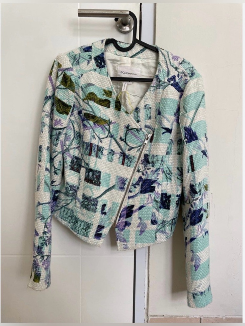 BCBGeneration Tweed Moto Blazer